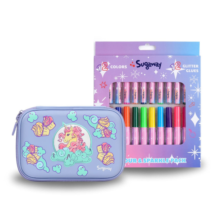 Set de toaletă Sweet Unicorn cu pixuri